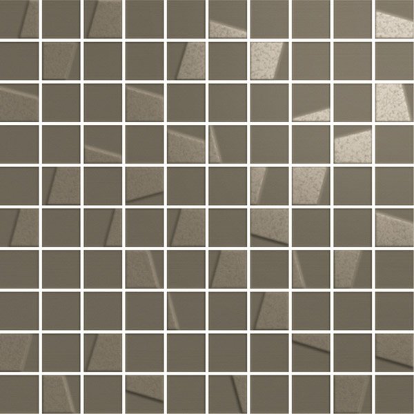 Мозаика Italon Element Silk Terra Mosaico 600110000783, цвет коричневый, поверхность матовая, квадрат, 305x305