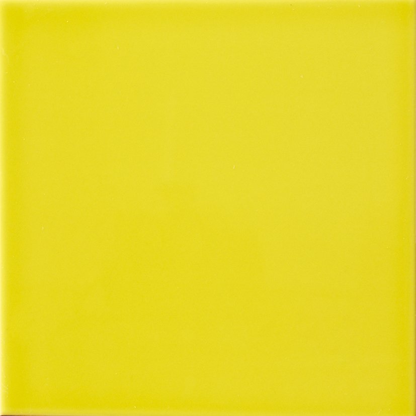 Керамическая плитка Aparici Art Lime, цвет жёлтый, поверхность глянцевая, квадрат, 200x200