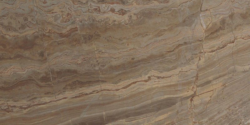 Керамогранит Casalgrande Padana Marmoker Birimbau Lucido 2460225, цвет коричневый, поверхность полированная, прямоугольник, 600x1200