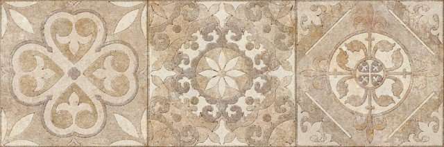 Керамическая плитка Argenta Acra Vega Decor Marfil, цвет коричневый, поверхность глазурованная, прямоугольник, 300x900