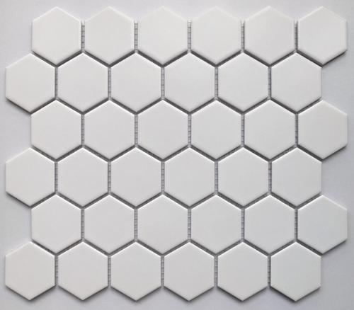 Мозаика Bonaparte Nakama White, цвет белый, поверхность матовая, шестиугольник, 281x325