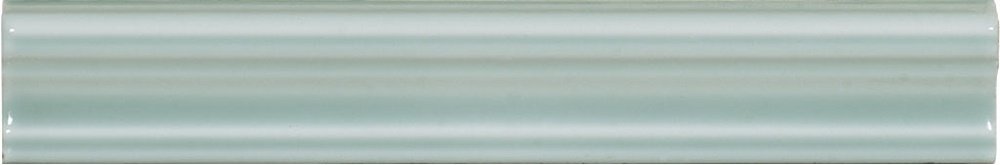 Бордюры El Barco Acuarela Aqua, цвет бирюзовый, поверхность глянцевая, прямоугольник, 50x300