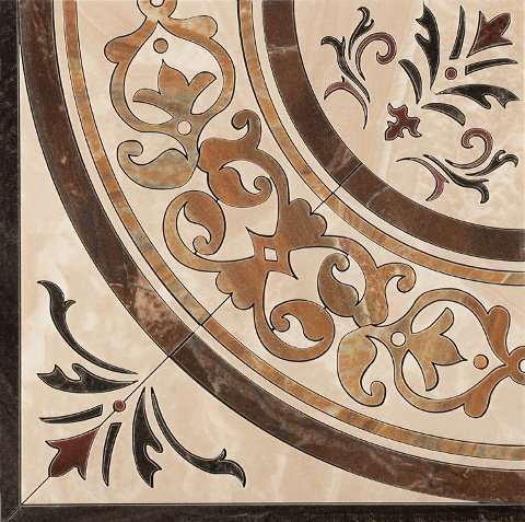 Декоративные элементы Ceracasa Deco Jainoor Pulido Angulo Crema, цвет бежевый, поверхность глянцевая, квадрат, 388x388