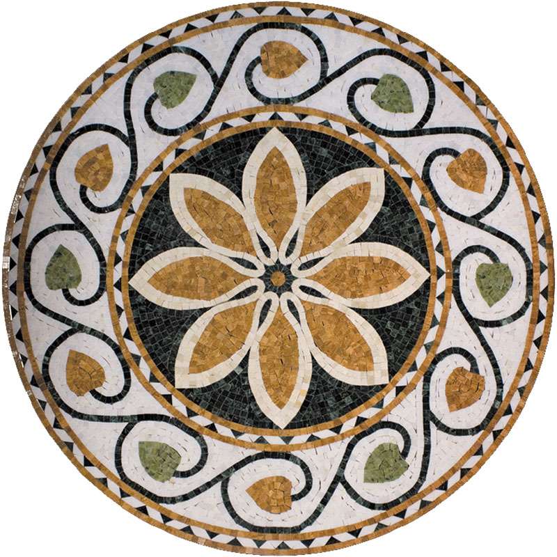 Мозаика Natural Mosaic Мозаичные розоны PH-17, цвет разноцветный, поверхность полированная, квадрат, 1000x1000