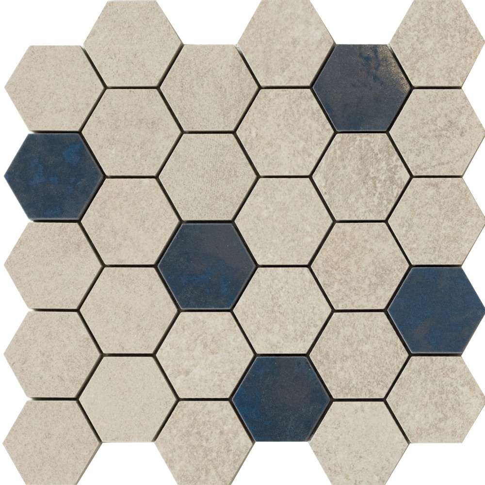 Мозаика Peronda D.Grunge Beige Hexa/AS/28,3X29,4/C 27957, цвет бежевый, поверхность матовая, шестиугольник, 283x294