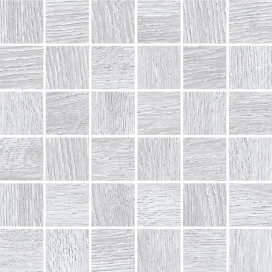 Мозаика Cersanit Woodhouse Светло-серый A-WS6O526\J, цвет серый, поверхность матовая, квадрат, 300x300