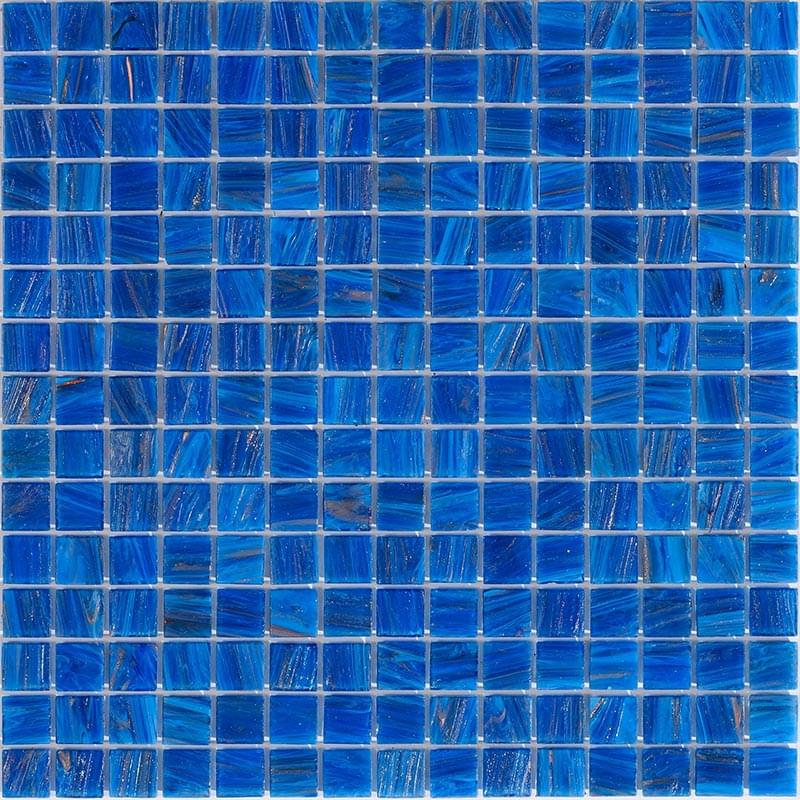 Мозаика Alma Mosaic Stella STN556-2, цвет синий, поверхность глянцевая, квадрат, 327x327