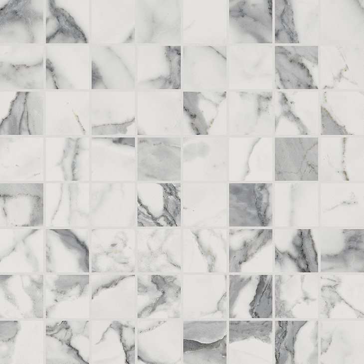 Мозаика Italon Charme Evo Statuario Mosaico Lux 610110000100, цвет серый, поверхность полированная, квадрат, 292x292