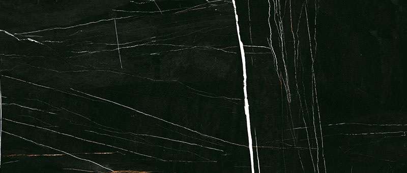Широкоформатный керамогранит Geotiles Sahara Noir Matt, цвет чёрный, поверхность матовая, прямоугольник, 1200x2800