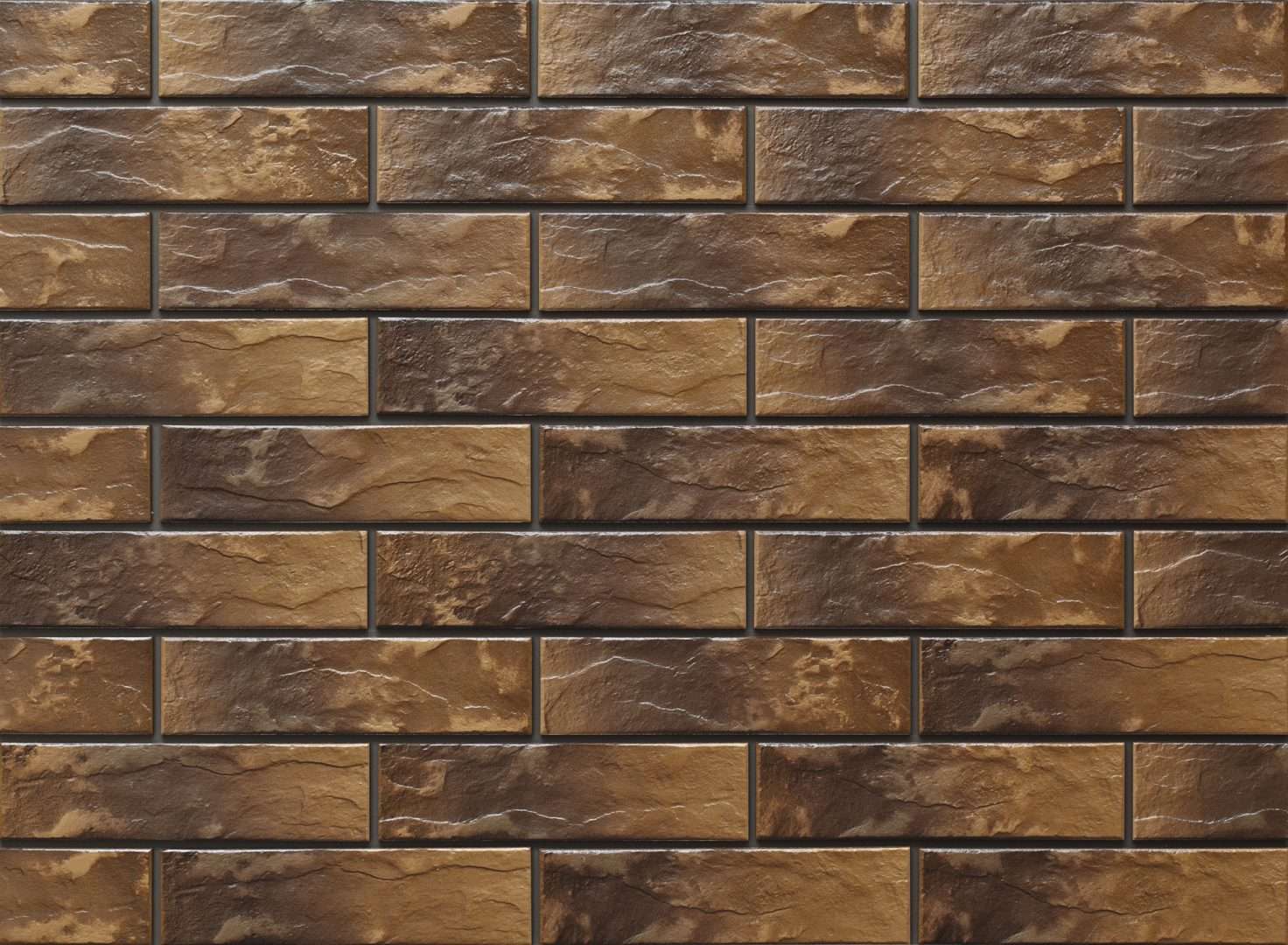Клинкер Cerrad Montana 9850, цвет коричневый, поверхность структурированная, под кирпич, 65x245