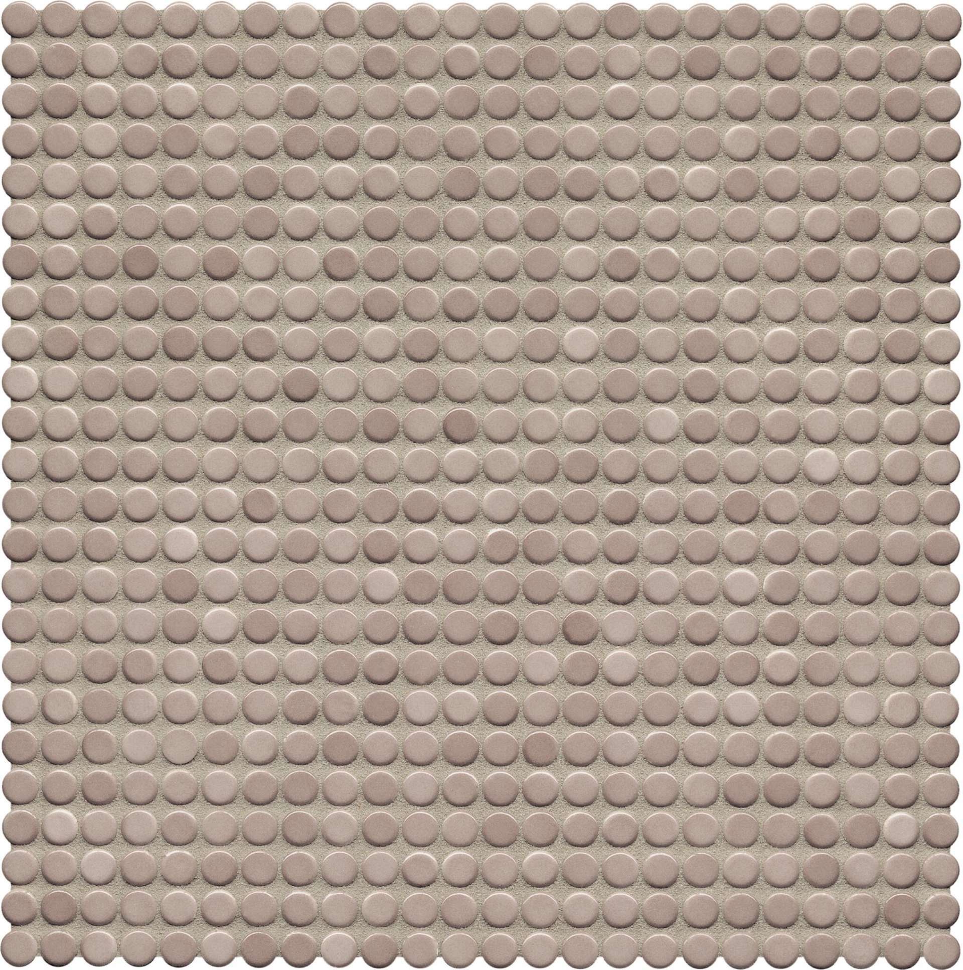 Мозаика Jasba Loop Elfenbein 40003H-44, цвет бежевый, поверхность глянцевая, круг и овал, 316x316