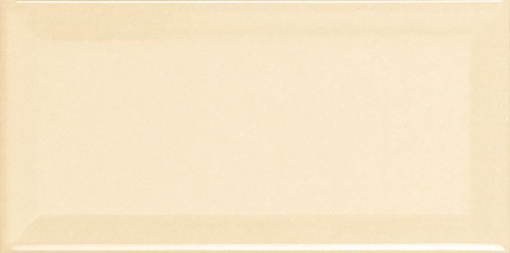 Керамическая плитка APE Biselado Crema Brillo, цвет бежевый, поверхность глянцевая, кабанчик, 75x150