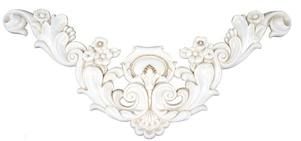 Декоративные элементы Infinity Vaticano Decor Boiserie Oro, цвет белый, поверхность глянцевая, прямоугольник, 360x800