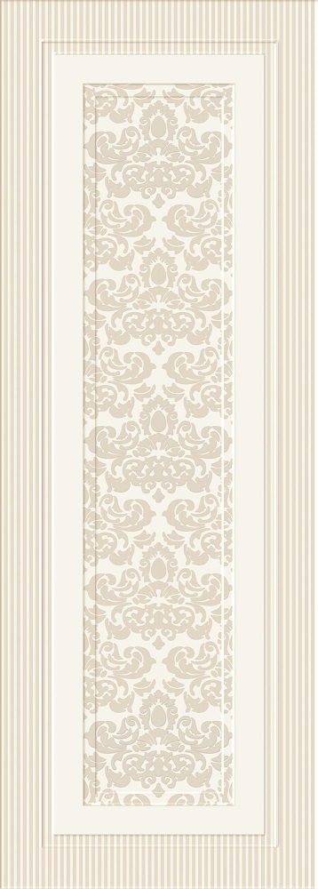 Керамическая плитка Eurotile Valentino Beige, цвет бежевый, поверхность глянцевая, прямоугольник, 245x695