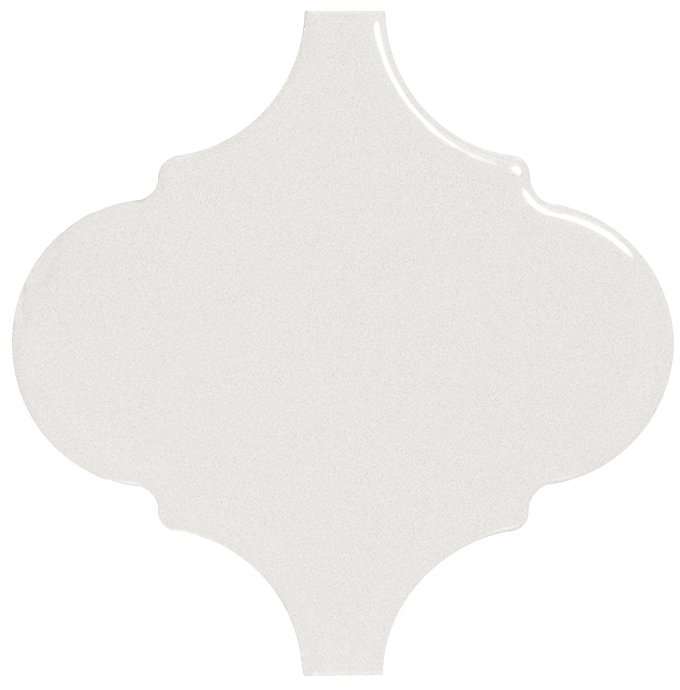 Керамическая плитка Equipe Scale Alhambra White 21932, цвет белый, поверхность глянцевая, арабеска, 120x120