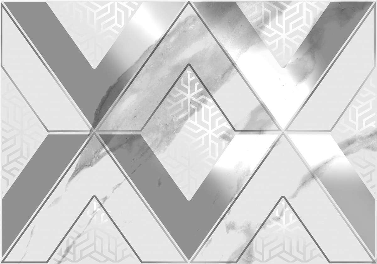 Декоративные элементы Axima Виченца Декор D, цвет белый серый, поверхность глянцевая, прямоугольник, 280x400