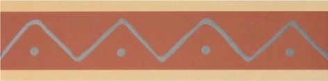 Бордюры Cinca Metalizado Cotto Brooklin 0000/713, цвет оранжевый, поверхность матовая, прямоугольник, 65x250