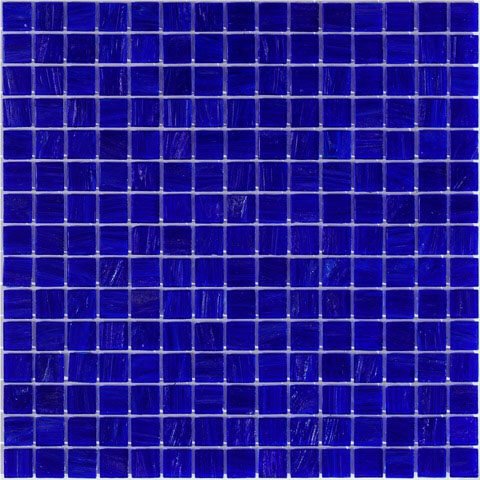 Мозаика Alma Mosaic Stella STM07, цвет синий, поверхность глянцевая, квадрат, 327x327