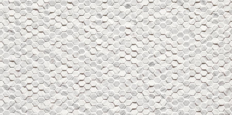 Керамогранит Piemme Marmi-Reali Mat Esagonetta Carrara 00392, цвет бежевый, поверхность 3d (объёмная), прямоугольник, 300x600