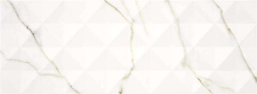 Керамогранит Keratile P.B. Pyramid Aston MT Gold Rect, цвет белый коричневый, поверхность матовая, прямоугольник, 333x900