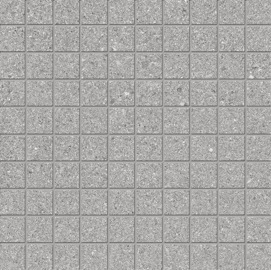 Мозаика Ergon Grainstone Mosaico Fine Grain Grey Naturale E0TE, цвет серый, поверхность натуральная, квадрат, 300x300