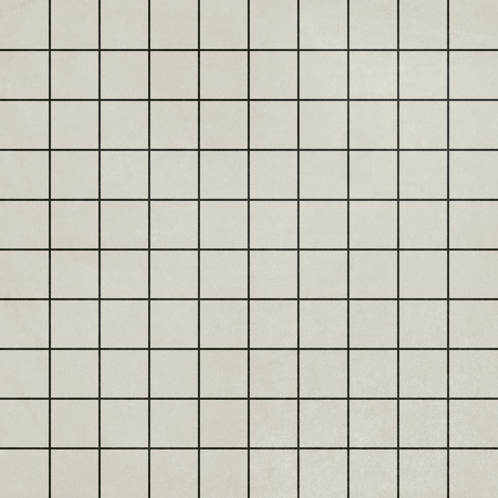 Мозаика 41zero42 Futura Grid Black 4100534, цвет чёрно-белый, поверхность матовая, квадрат, 150x150
