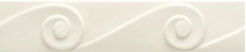 Бордюры Grazia Essenze Onda Bianco ONDA010, цвет белый, поверхность глянцевая, прямоугольник, 55x260