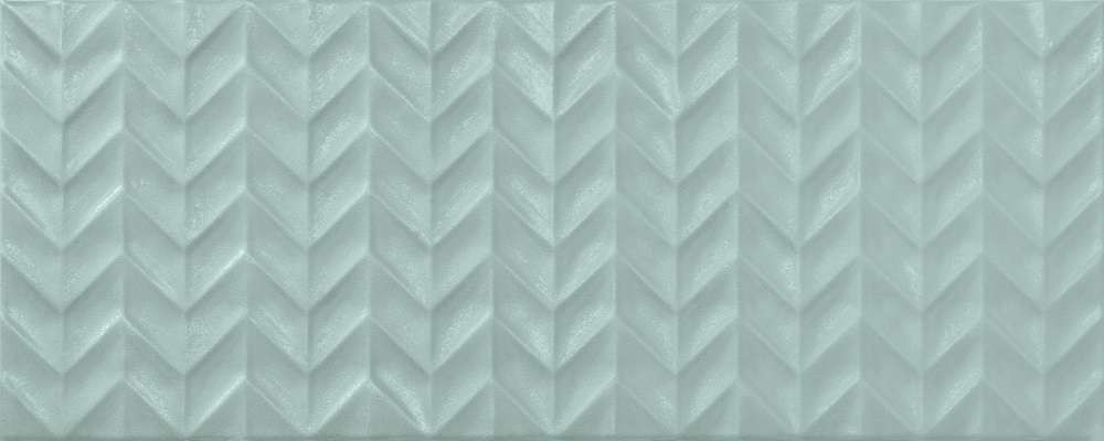 Керамическая плитка APE Arts TIP Turquoise, цвет бирюзовый, поверхность структурированная, прямоугольник, 200x500