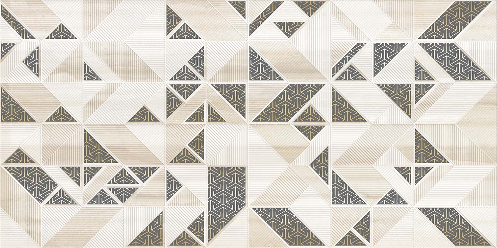 Декоративные элементы Axima Сарагоса Декор D, цвет бежевый, поверхность глянцевая, прямоугольник, 300x600