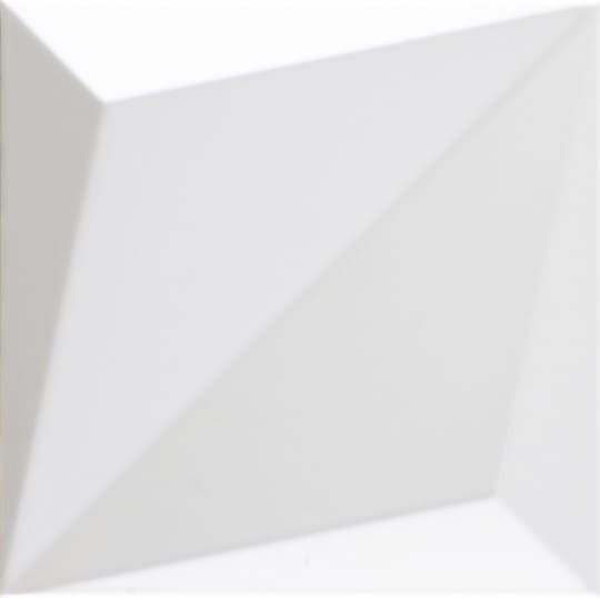 Керамическая плитка Dune Shapes 1 Origami White 187342, цвет белый, поверхность матовая 3d (объёмная), квадрат, 250x250
