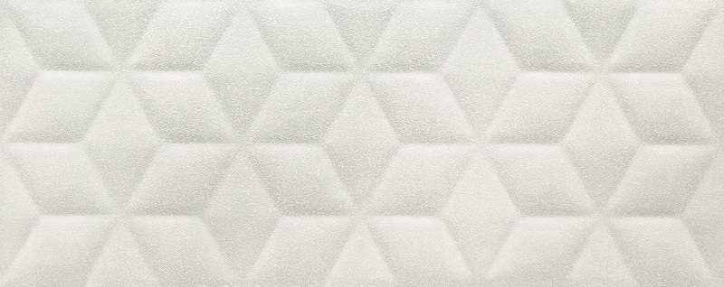 Керамическая плитка Tubadzin W-Perla White STR, цвет белый, поверхность рельефная, прямоугольник, 298x748