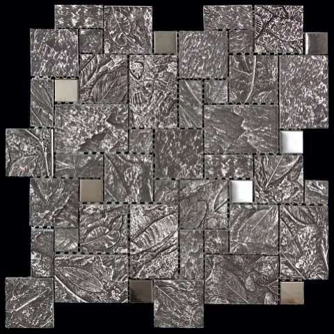 Мозаика Natural Mosaic Gelos FBY-32 (Агломерат Металл), цвет серый, поверхность матовая, квадрат, 298x298