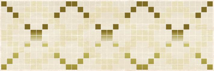 Декоративные элементы Laparet Петра паттерн бежевый 17-03-11-658, цвет бежевый золотой, поверхность глянцевая, прямоугольник, 200x600