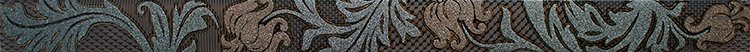 Бордюры Rodnoe Olivia Emperador Cenefa Beige, цвет коричневый, поверхность глянцевая, прямоугольник, 35x500