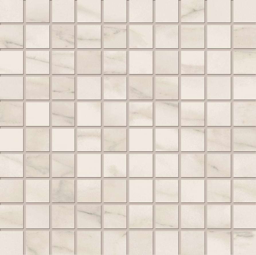 Мозаика Provenza Bianco D'Italia Mosaico Calacatta Old Lappato E3PT, цвет бежевый, поверхность лаппатированная, квадрат, 294x294