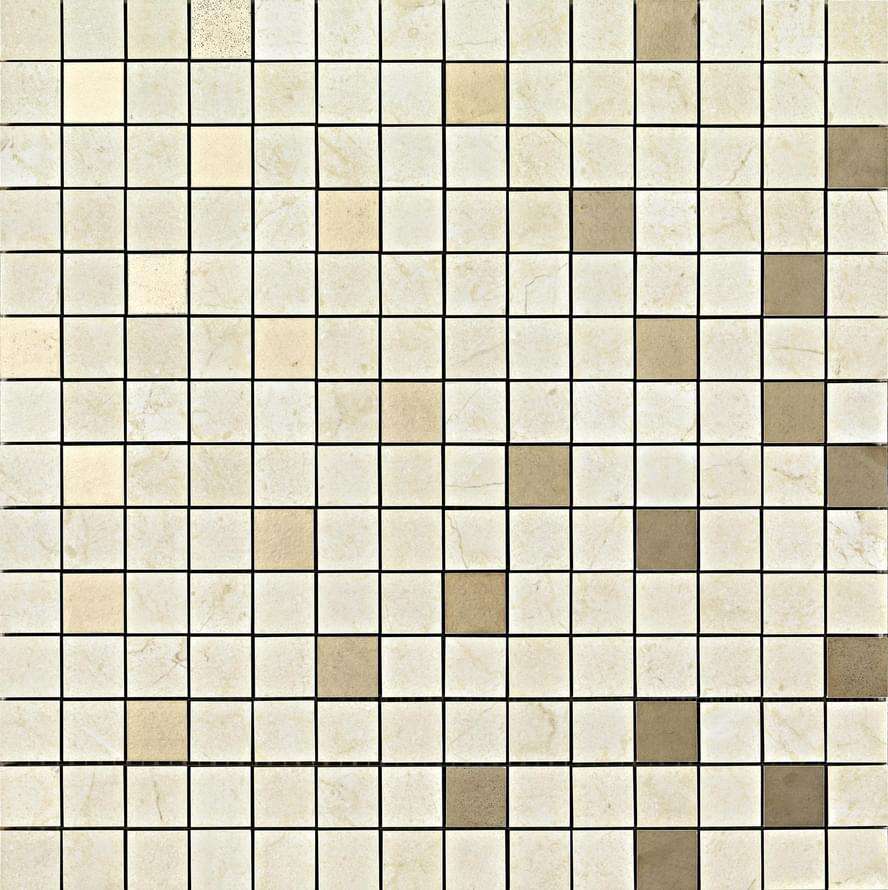 Мозаика Ragno Bistrot Marfil Mosaico R4ZV, цвет бежевый, поверхность матовая, квадрат, 400x400