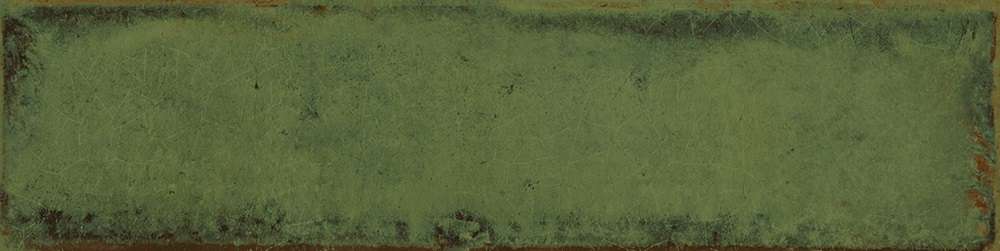 Керамическая плитка Cifre Alchimia Olive, цвет зелёный, поверхность глянцевая, под кирпич, 75x300