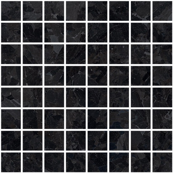 Мозаика 41zero42 Solo Mosaic Black 4100547, цвет чёрный, поверхность матовая, квадрат, 300x300