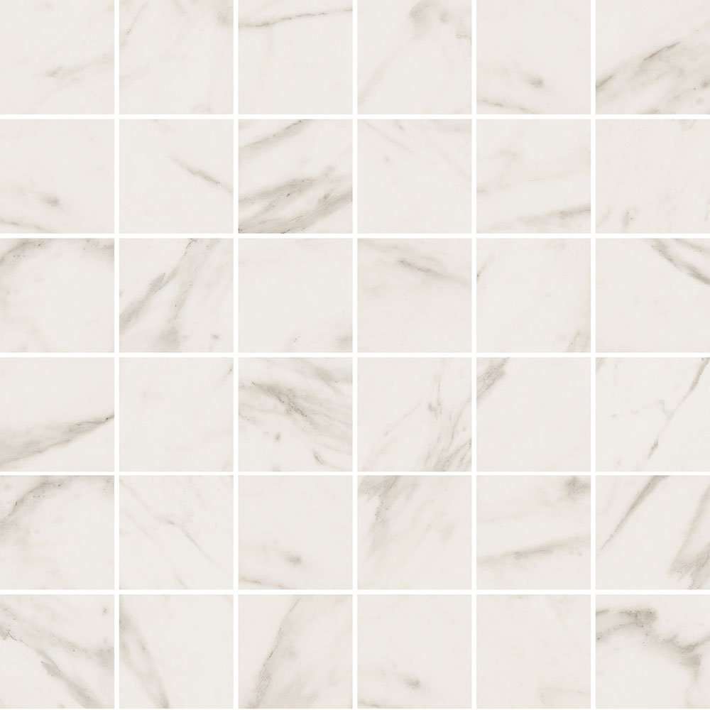 Мозаика ABK Mos.Quadr Calacatta Select Sable 1SR09551, цвет белый бежевый, поверхность натуральная, квадрат, 300x300