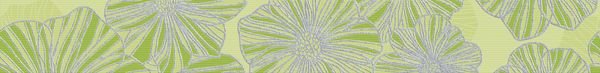 Бордюры Керлайф Splendida Verde Bodrer, цвет зелёный, поверхность глянцевая, прямоугольник, 62x505