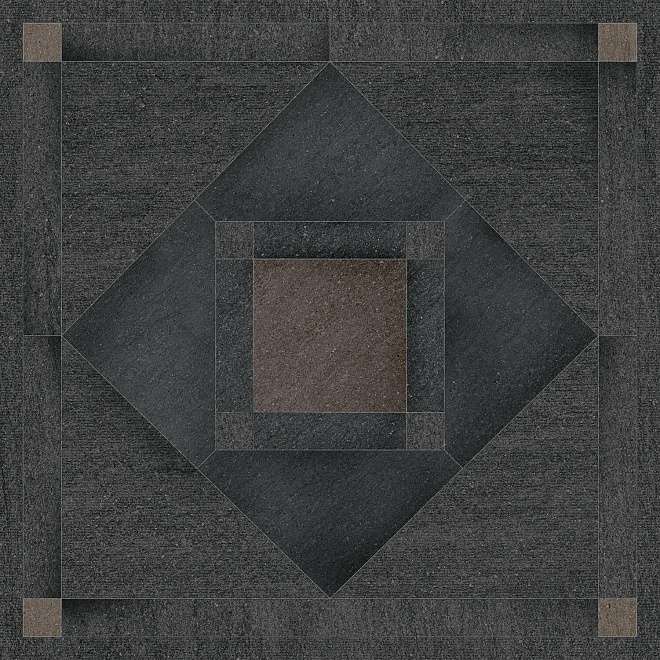 Декоративные элементы Kerama Marazzi Базальто DL842000R\D, цвет коричневый чёрный, поверхность матовая, квадрат, 800x800