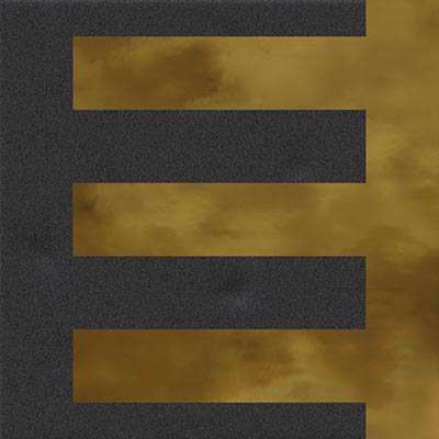 Декоративные элементы Vives Filippo Soul Tiara Grafito Oro, цвет чёрный золотой, поверхность матовая, квадрат, 200x200