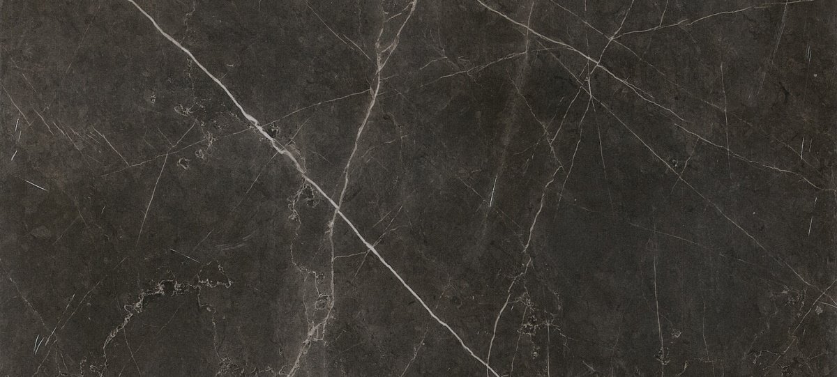 Широкоформатный керамогранит Caesar Anima Graphite Silk AF0V, цвет серый тёмный, поверхность матовая, прямоугольник, 1200x2780