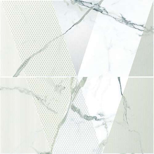 Панно Керлайф Arabescato Bianco, цвет белый, поверхность полированная, квадрат, 630x630
