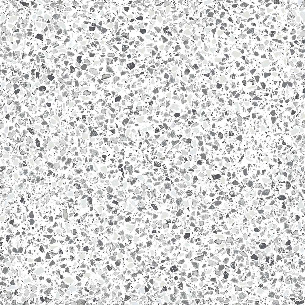 Керамогранит Self Style Terrazzo White, цвет серый, поверхность матовая, квадрат, 250x250