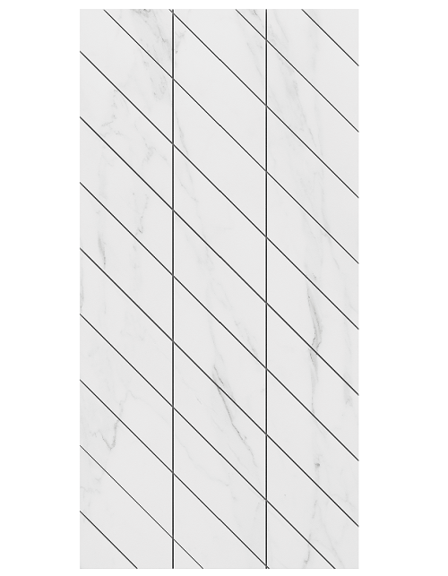 Мозаика Ametis By Estima Supreme Platinum SM01 Corner Неполированный 30x60x10 39054, цвет белый, поверхность полированная, прямоугольник, 300x600