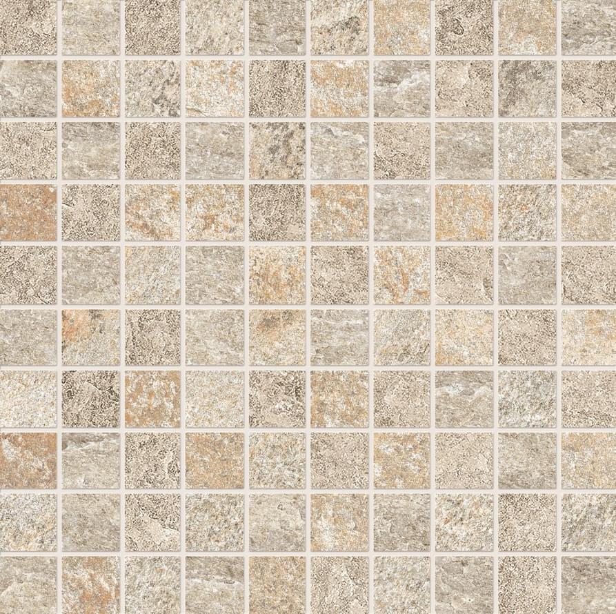 Мозаика Ergon Oros Stone Mosaico Sand EL1J, цвет бежевый, поверхность матовая, квадрат, 300x300