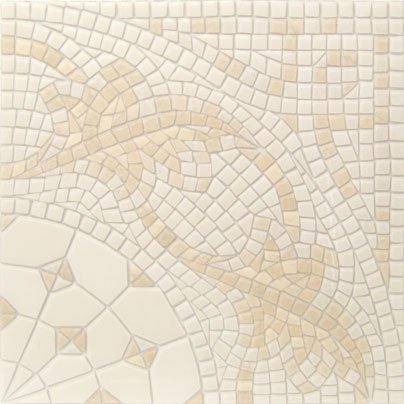 Декоративные элементы Vives Iliada Cantonera Laertes Blanco, цвет бежевый, поверхность полированная, квадрат, 435x435