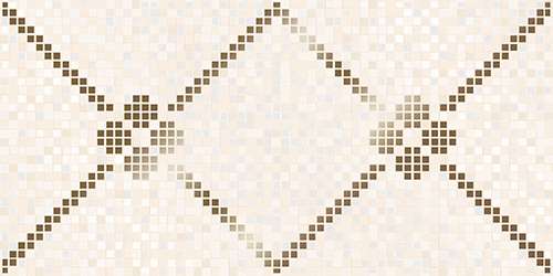 Декоративные элементы Керлайф Pixel Decor Beige, цвет бежевый, поверхность глянцевая, прямоугольник, 315x630