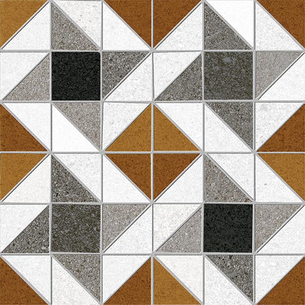 Декоративные элементы Vives Seine Evry-R Rojizo, цвет разноцветный, поверхность матовая, квадрат, 200x200